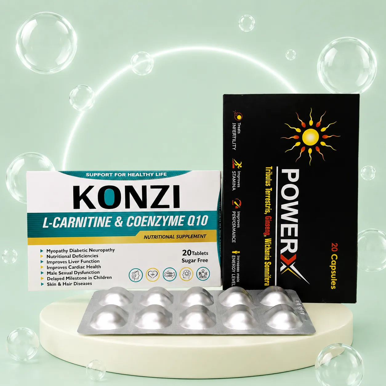 Mizex Power X Capsule +  Konzi Tablet (Combo Pack)