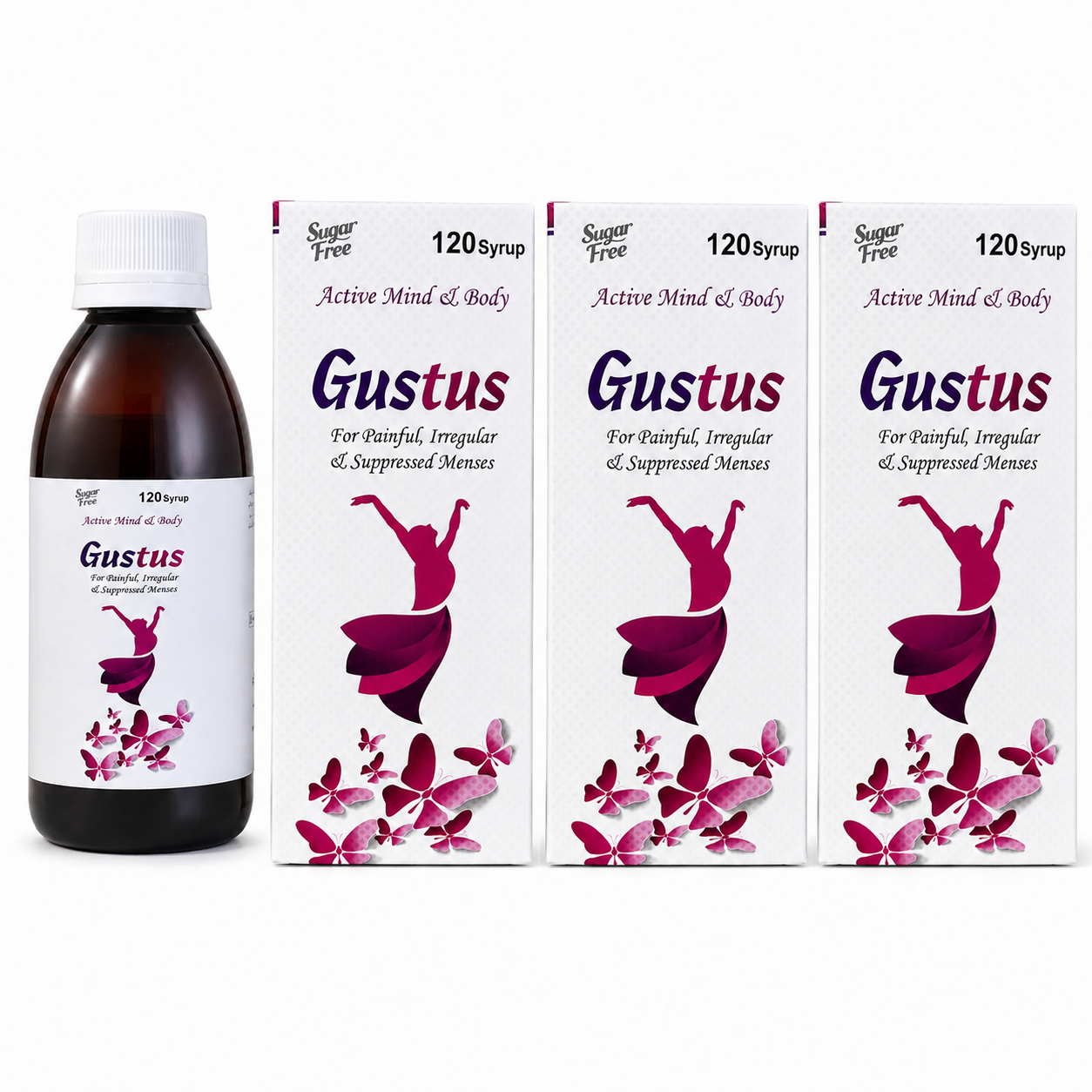Gustus 120ml Syrup(Combo Pack)