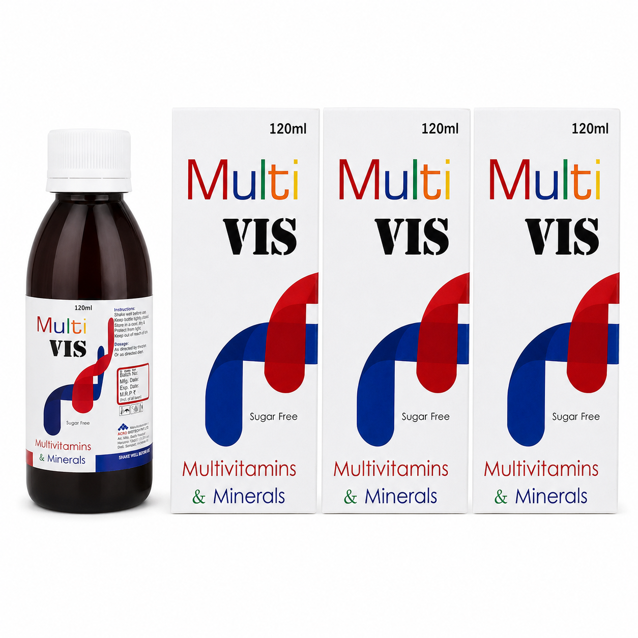 MultiVis 120ml Syrup(Combo Pack)