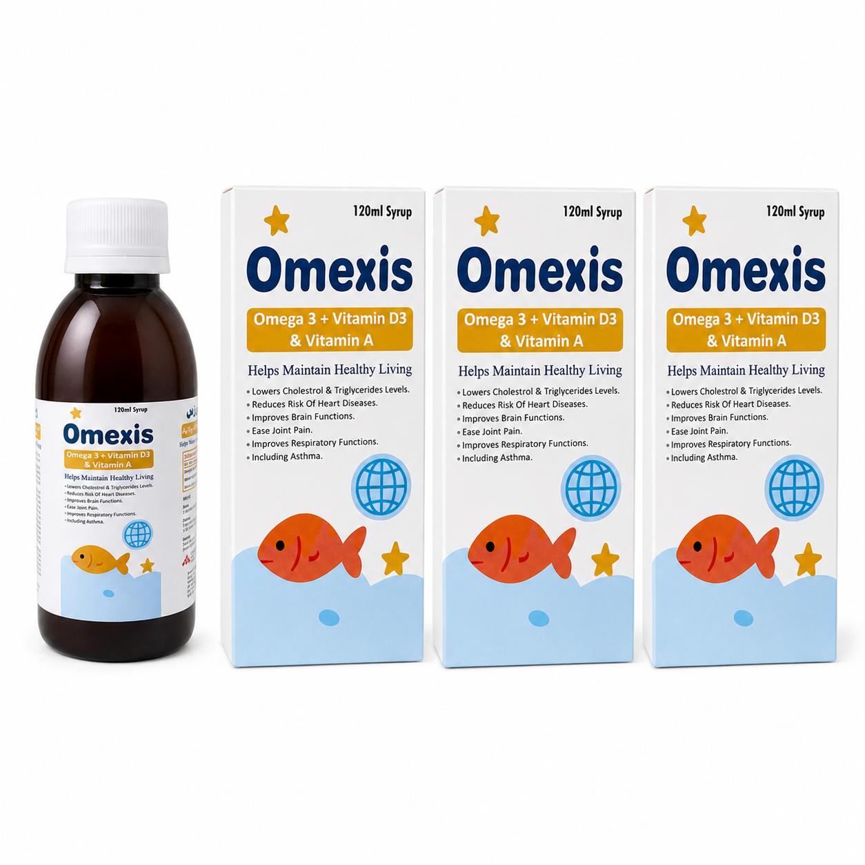 Omexis 120ml Syrup (Combo Pack)
